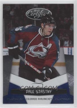 2010-11 Certified - [Base] - Platinum Blue #41 - Paul Stastny /250