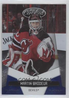 2010-11 Certified - [Base] - Platinum Blue #85 - Martin Brodeur /250