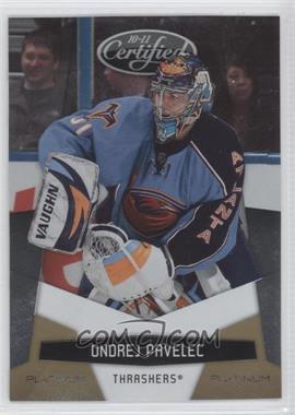 2010-11 Certified - [Base] - Platinum Gold #10 - Ondrej Pavelec /25