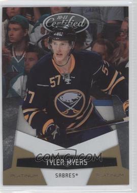 2010-11 Certified - [Base] - Platinum Gold #18 - Tyler Myers /25