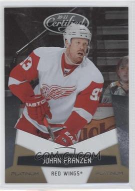 2010-11 Certified - [Base] - Platinum Gold #55 - Johan Franzen /25