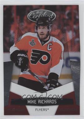 2010-11 Certified - [Base] - Platinum Red #105 - Mike Richards /999