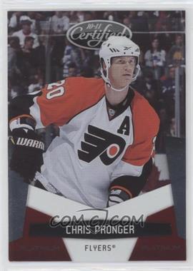 2010-11 Certified - [Base] - Platinum Red #107 - Chris Pronger /999 [EX to NM]