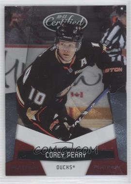 2010-11 Certified - [Base] - Platinum Red #2 - Corey Perry /999