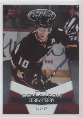 2010-11 Certified - [Base] - Platinum Red #2 - Corey Perry /999