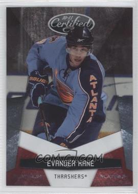 2010-11 Certified - [Base] - Platinum Red #6 - Evander Kane /999