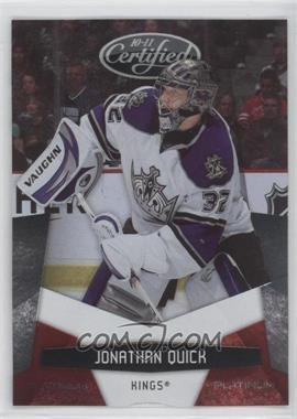 2010-11 Certified - [Base] - Platinum Red #68 - Jonathan Quick /999 [Noted]