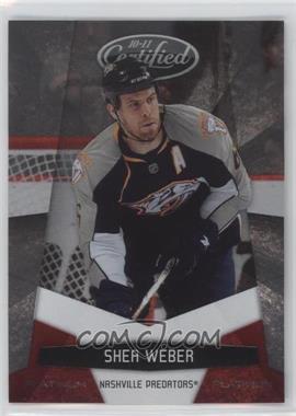 2010-11 Certified - [Base] - Platinum Red #82 - Shea Weber /999