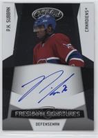 Freshman Signatures - P.K. Subban #/899