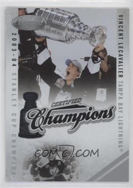 2010-11 Certified - Certified Champions #18 - Vincent Lecavalier /500