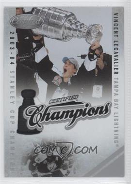 2010-11 Certified - Certified Champions #18 - Vincent Lecavalier /500