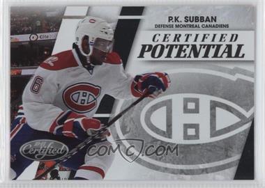 2010-11 Certified - Certified Potential Preview #PS - P.K. Subban
