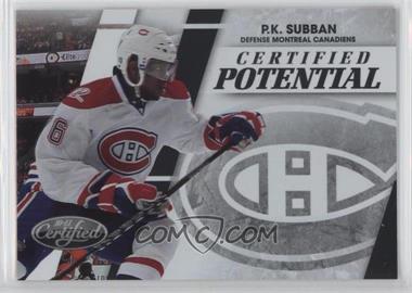 2010-11 Certified - Certified Potential Preview #PS - P.K. Subban