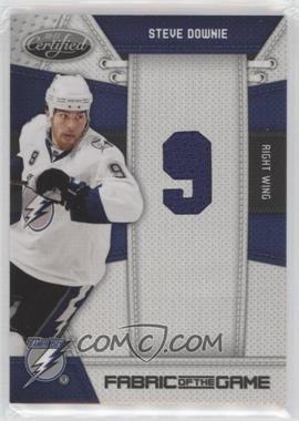 2010-11 Certified - Fabric of the Game - Die-Cut Jersey Number Materials #SDO - Steve Downie /25