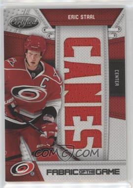 2010-11 Certified - Fabric of the Game - Die-Cut Team #ES - Eric Staal /25
