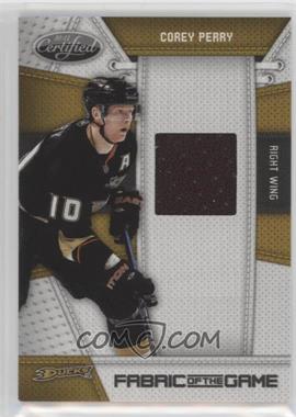2010-11 Certified - Fabric of the Game #CP - Corey Perry /250