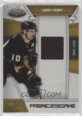 2010-11 Certified - Fabric of the Game #CP - Corey Perry /250