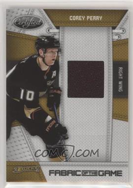 2010-11 Certified - Fabric of the Game #CP - Corey Perry /250