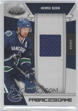 2010-11 Certified - Fabric of the Game #HS - Henrik Sedin /250