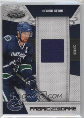 2010-11 Certified - Fabric of the Game #HS - Henrik Sedin /250