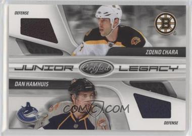 2010-11 Certified - Junior Legacy Combos Materials #9 - Zdeno Chara, Dan Hamhuis /250