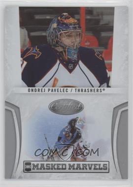 2010-11 Certified - Masked Marvels #16 - Ondrej Pavelec /500 [EX to NM]