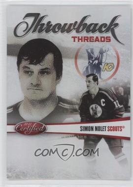 2010-11 Certified - Throwback Threads - Mirror Red #7 - Simon Nolet /250