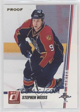 2010-11 Donruss - [Base] - Press Proofs #24 - Stephen Weiss /100