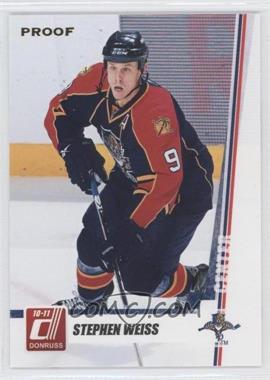 2010-11 Donruss - [Base] - Press Proofs #24 - Stephen Weiss /100