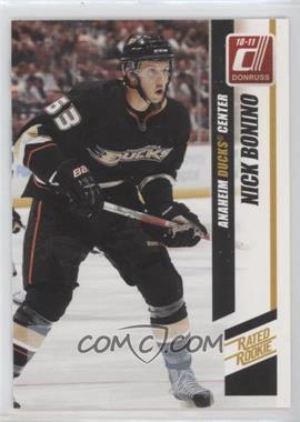 2010-11 Donruss - [Base] #260.2 - Rated Rookie - Nick Bonino (White Box)