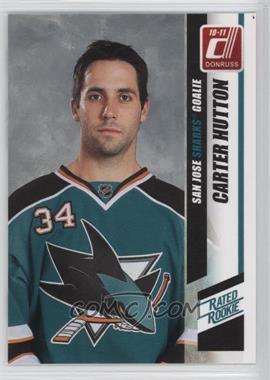 2010-11 Donruss - [Base] #278.1 - Rated Rookie - Carter Hutton