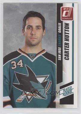 2010-11 Donruss - [Base] #278.1 - Rated Rookie - Carter Hutton