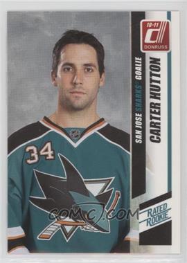 2010-11 Donruss - [Base] #278.1 - Rated Rookie - Carter Hutton