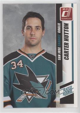 2010-11 Donruss - [Base] #278.1 - Rated Rookie - Carter Hutton