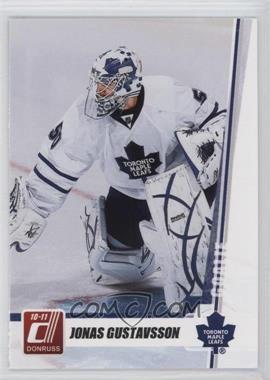 2010-11 Donruss - [Base] #42 - Jonas Gustavsson