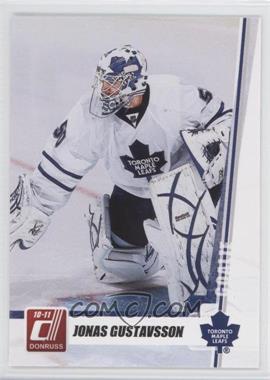 2010-11 Donruss - [Base] #42 - Jonas Gustavsson