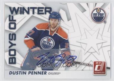 2010-11 Donruss - Boys of Winter - Autographs #55 - Dustin Penner /25