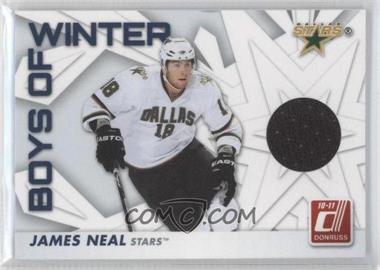 2010-11 Donruss - Boys of Winter - Threads #19 - James Neal