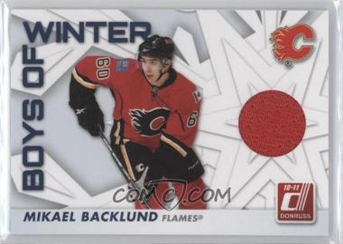 2010-11 Donruss - Boys of Winter - Threads #29 - Mikael Backlund