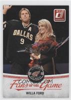 Willa Ford (Posed with Mike Modano)