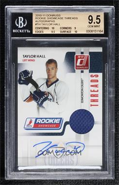 2010-11 Donruss - Rookie Showcase Threads - Autographs #TH - Taylor Hall /100 [BGS 9.5 GEM MINT]