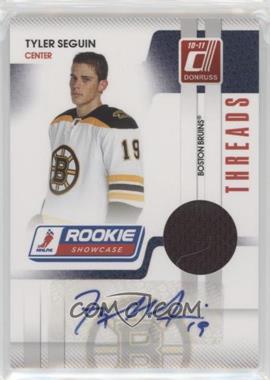 2010-11 Donruss - Rookie Showcase Threads - Autographs #TS - Tyler Seguin /100