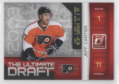 2010-11 Donruss - The Ultimate Draft #10 - Jeff Carter