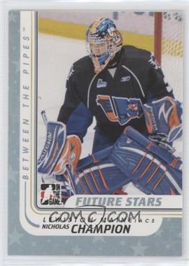 2010-11 In the Game Between the Pipes - [Base] #33 - Nicolas Champion
