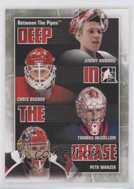 2010-11 In the Game Between the Pipes - Deep in the Crease #DC-11 - Jimmy Howard, Chris Osgood, Thomas McCollum, Petr Mrazek