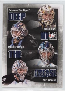 2010-11 In the Game Between the Pipes - Deep in the Crease #DC-18 - Pekka Rinne, Mark Dekanich, Chet Pickard, Jeremy Smith
