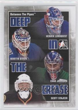 2010-11 In the Game Between the Pipes - Deep in the Crease #DC-20 - Henrik Lundqvist, Martin Biron, Chad Johnson, Scott Stajcer