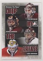 Ilya Bryzgalov, Jason LaBarbera, Matt Climie, Louis Domingue