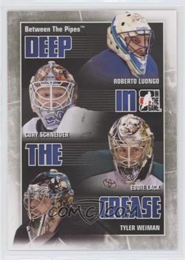 2010-11 In the Game Between the Pipes - Deep in the Crease #DC-29 - Roberto Luongo, Cory Schneider, Tyler Weiman, Eddie Lack