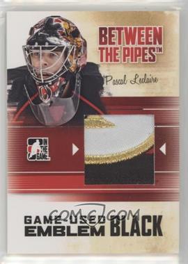 2010-11 In the Game Between the Pipes - Game-Used - Black Emblem #M-47 - Pascal Leclaire /6